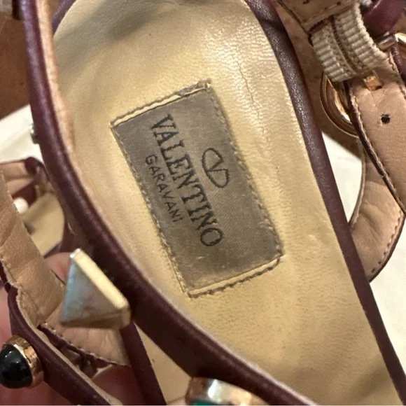 Studded Multicolor Sandals by Valentino Garavani size 39 runs small 38 - Picture 10 of 12